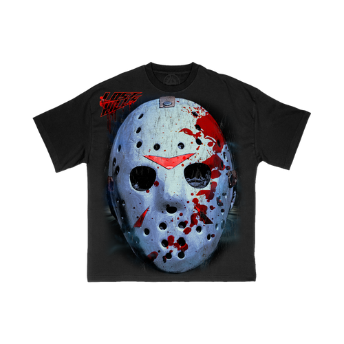Back of black Friday the 13th graphic tee