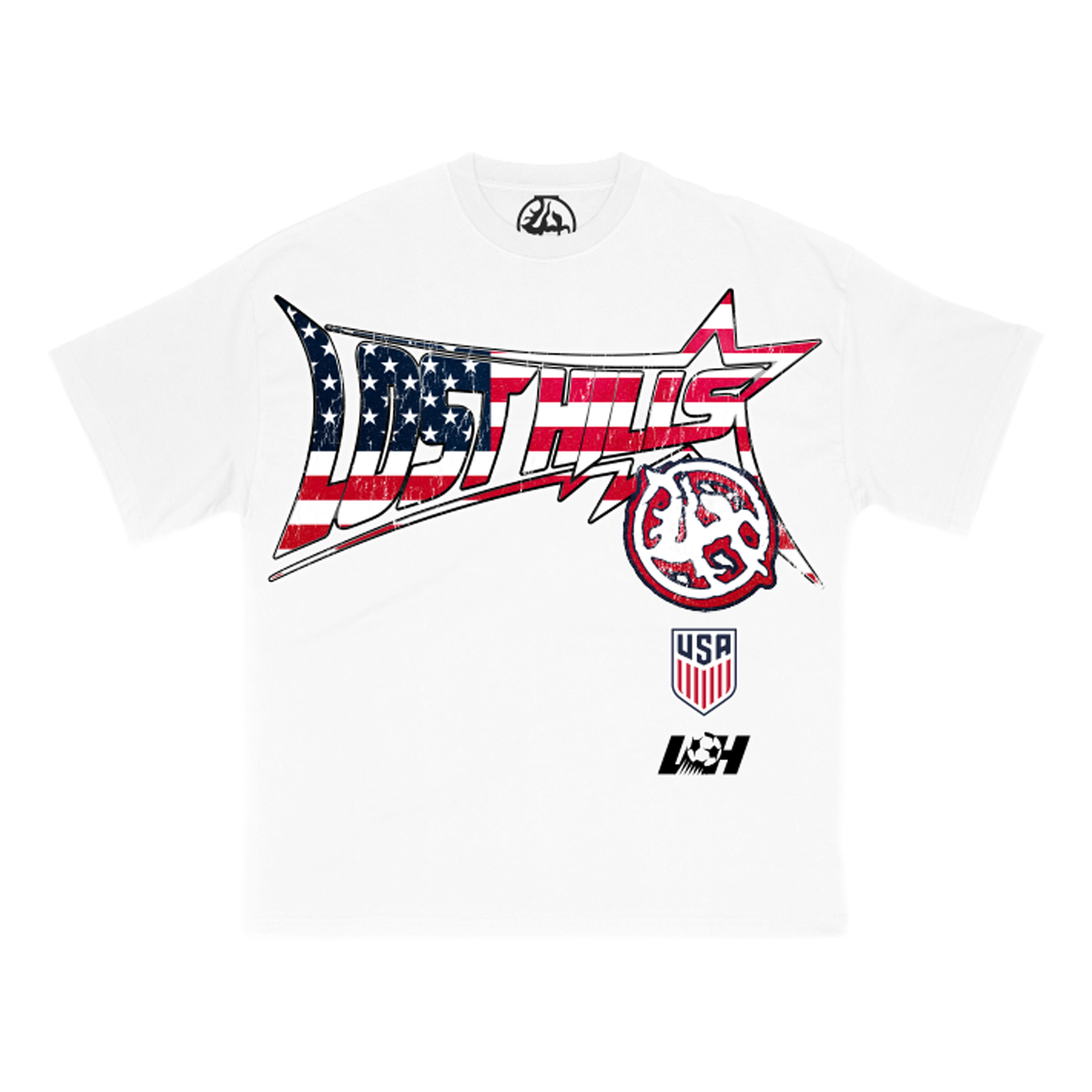 LOSTHILLS USA TEE - WHITE
