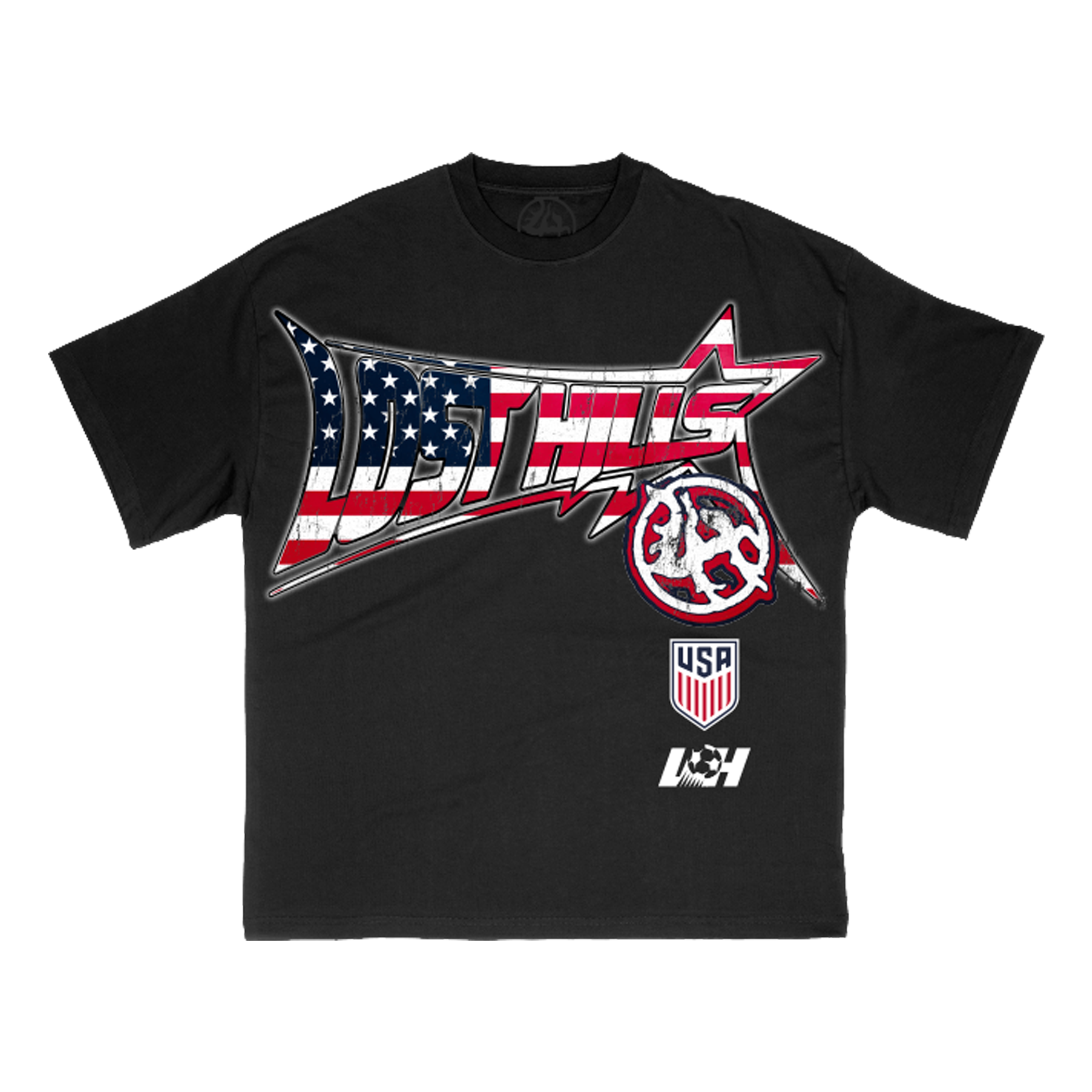 LOSTHILLS USA TEE - BLACK